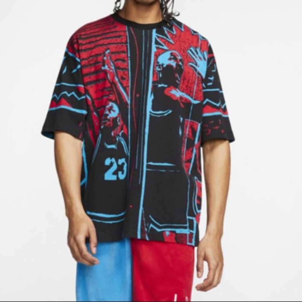 NIKE AIR JORDAN DNA SHIRT RETRO MEN'S SIZE M Multicolor